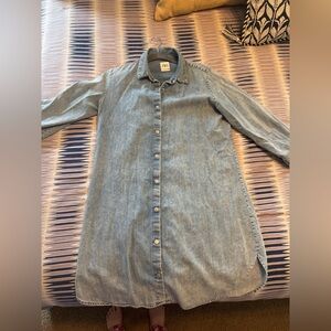 Zara Medium Blue Denim Dress